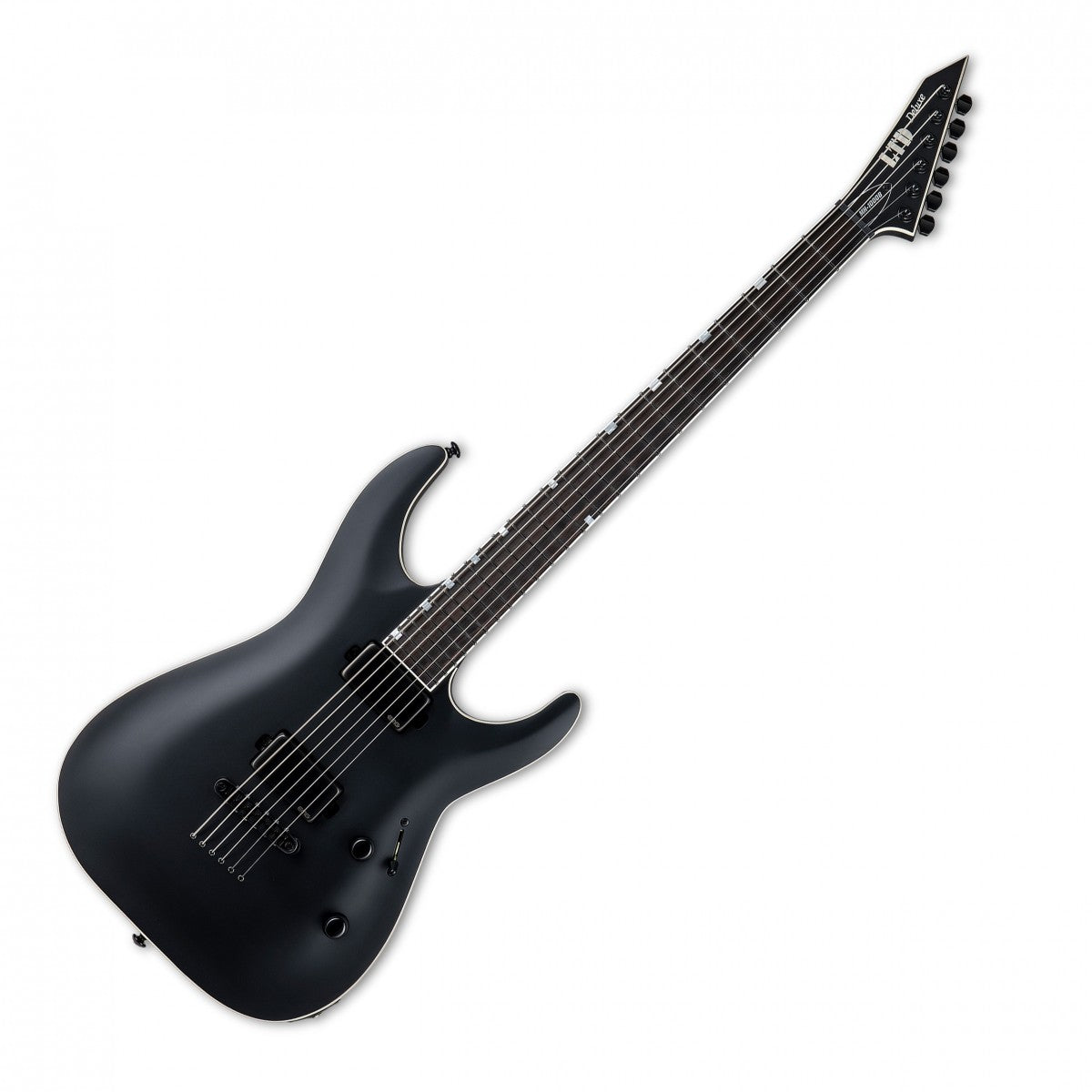 ESP LTD MH-1000 Baritone, Black Satin