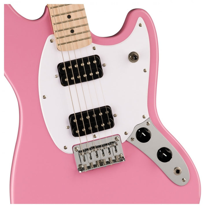 Đàn Guitar Điện Squier Sonic Mustang HH Maple Fingerboard Flash Pink