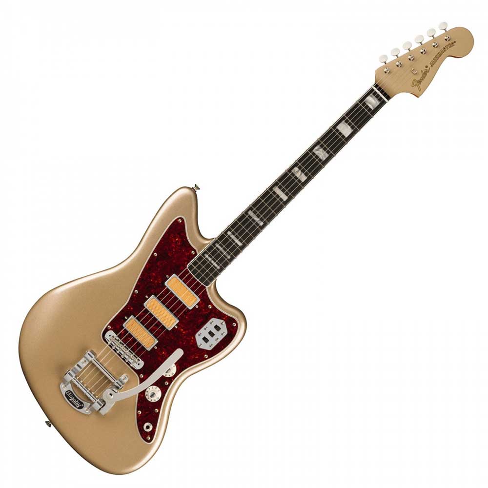 Đàn Guitar Điện Fender Gold Foil Jazzmaster HHH, Ebony Fingerboard