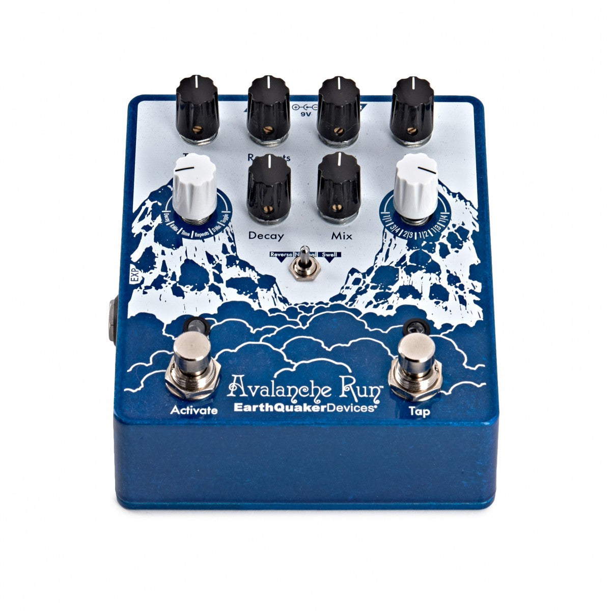 EarthQuaker Devices Avalanche Run V2 Stereo Reverb & Delay Effects Pedal, Digital Pedal