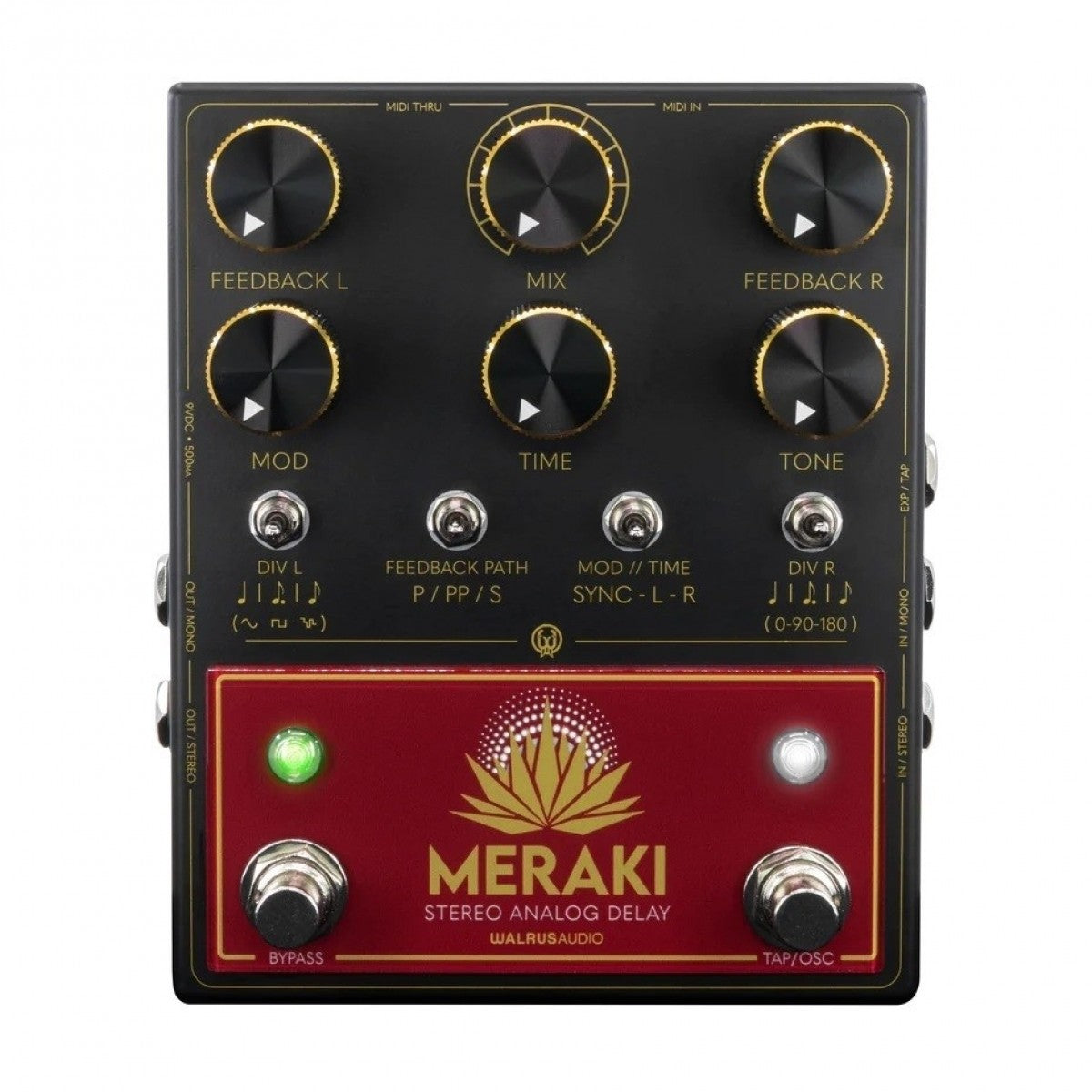 Delay Pedal Guitar Walrus Audio Meraki Stereo Analog