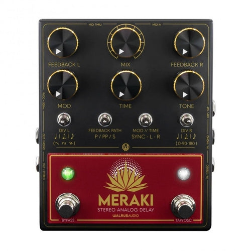 Delay Pedal Guitar Walrus Audio Meraki Stereo Analog