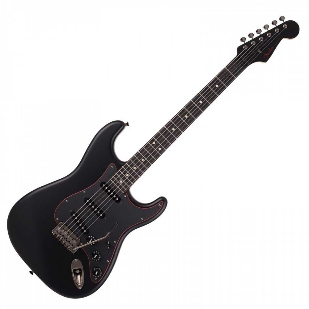 Đàn Guitar Điện Fender Made in Japan Hybrid II Stratocaster Limited Noir SSS, Rosewood Fingerboard