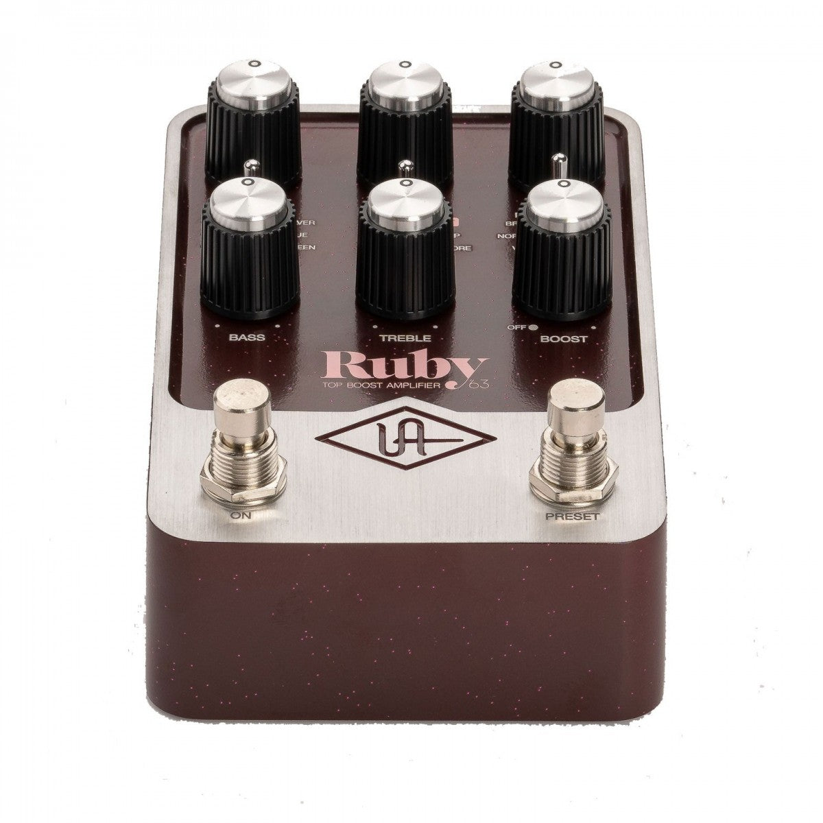 Universal Audio UAFX Boost Pedal Guitar Ruby '63 Top Boost Amplifier, Digital Pedal
