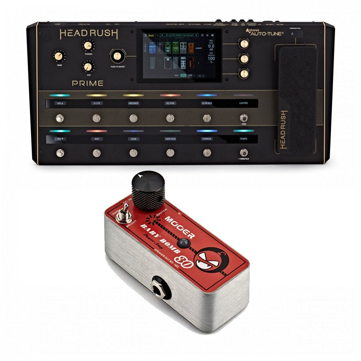 HeadRush PRIME Guitar and Vocal Processing with Mooer Power Amp