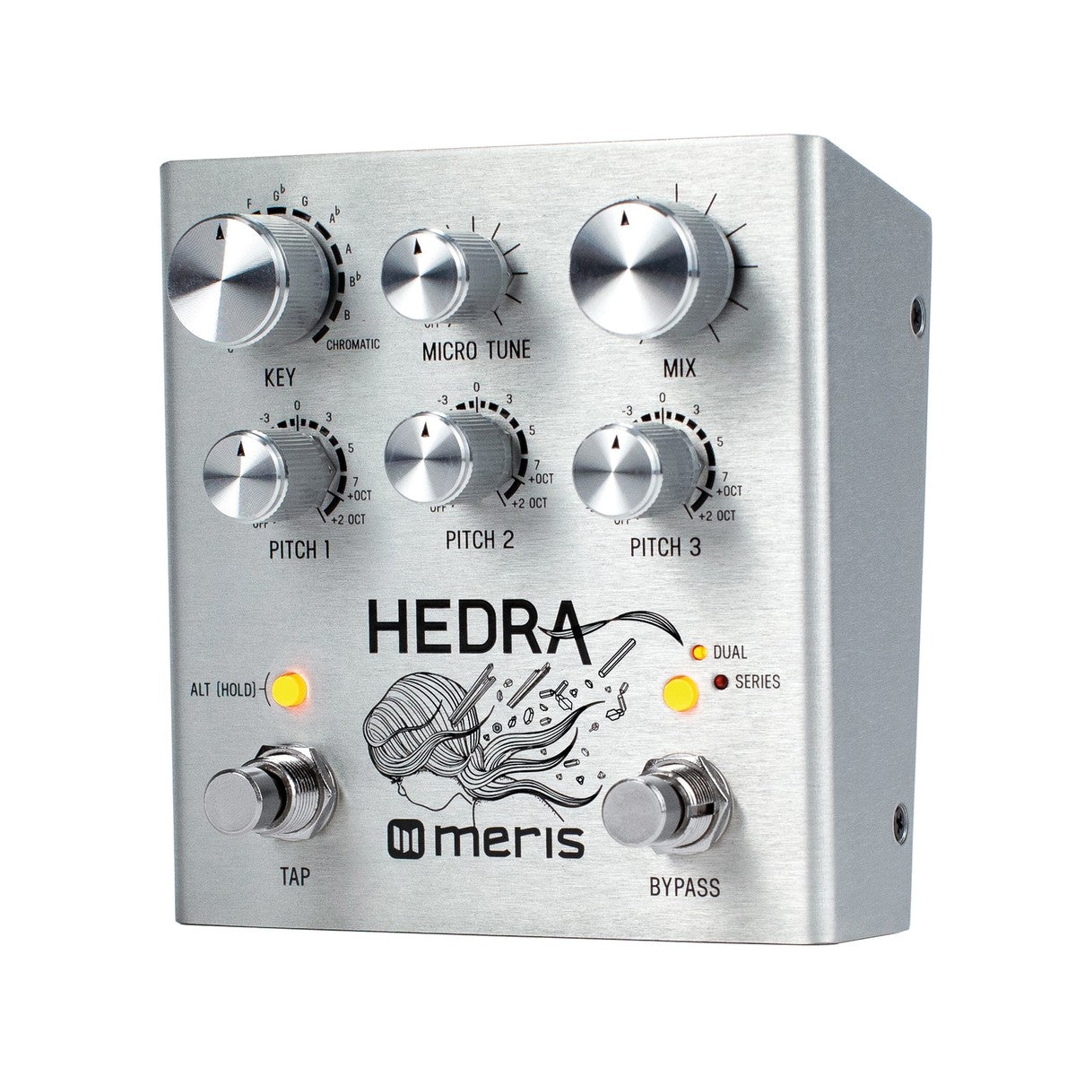 Delay Pedal Guitar Meris Hedra 3-Voice Rhythmic Pitch