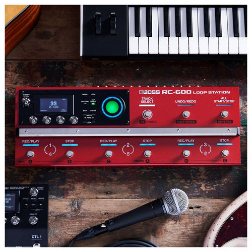 Looper Pedal Guitar Boss RC600 6 Track