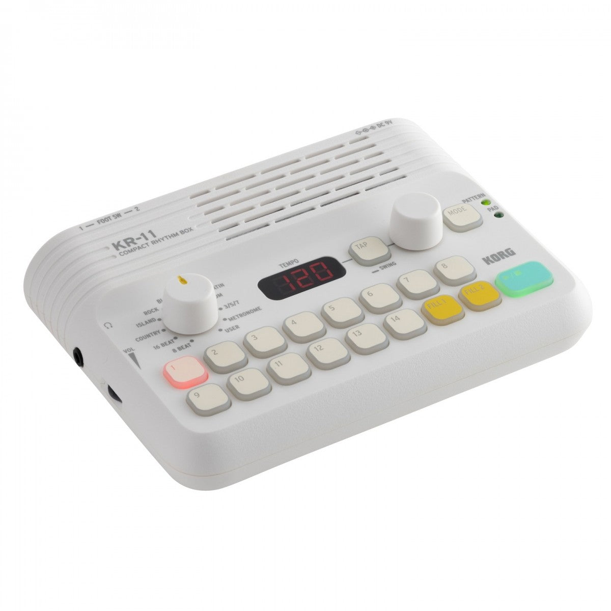 Drum Machine Pedal Guitar  Korg KR-11 Compact Rhythm Box