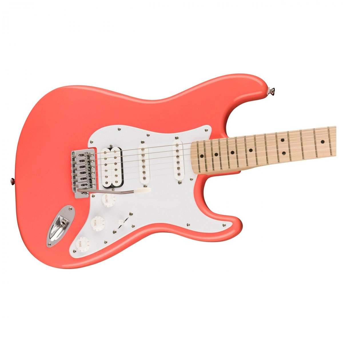 Đàn Guitar Điện Squier Sonic Stratocaster HSS, Maple Fingerboard, Tahitian Coral