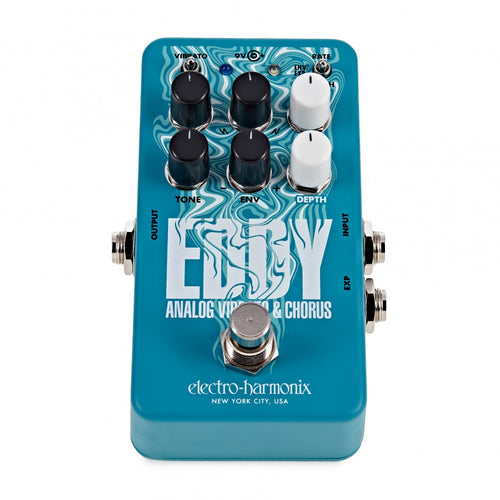 Electro-Harmonix Eddy Analog Vibrato & Chorus Guitar Effects Pedal, Analog Pedal