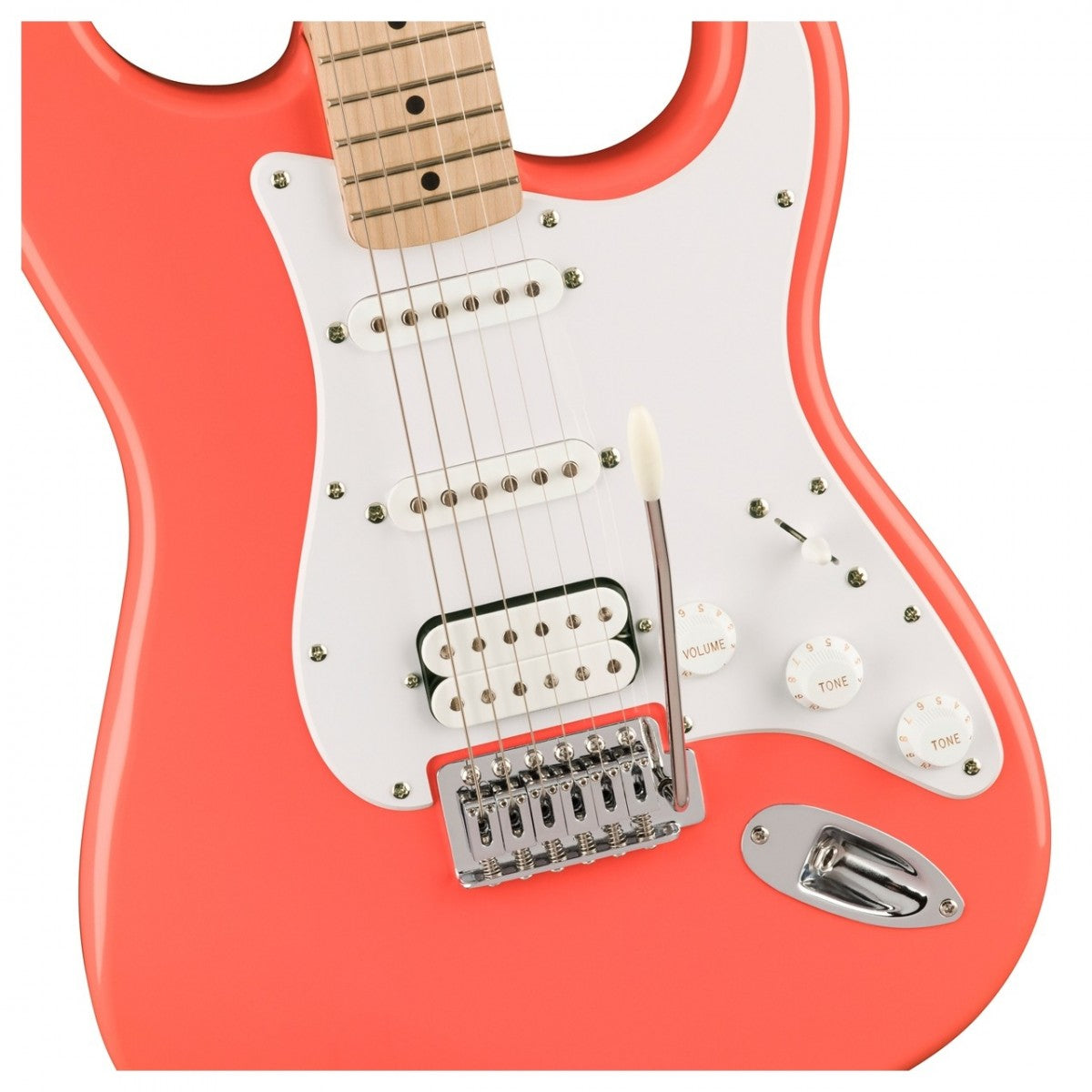 Đàn Guitar Điện Squier Sonic Stratocaster HSS Maple Fingerboard Tahitian Coral