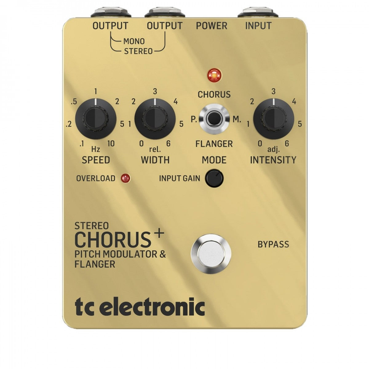 TC Electronic SCF GOLD Stereo Chorus Pedal Guitar, Analog Pedal