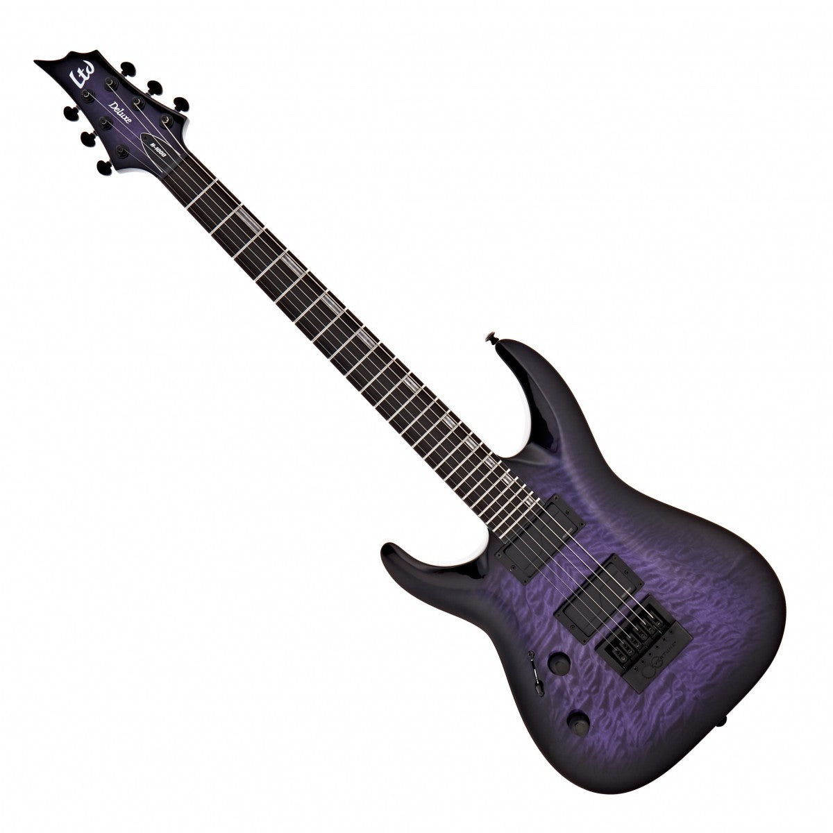 ESP LTD H-1000 Evertune QM Left-Handed, See Thru Purple SB
