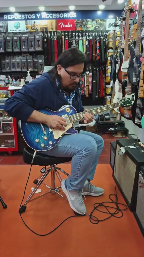 Đàn Guitar Điện Gibson Figured Limited Edition Semi Hollow, Blueberry Burst