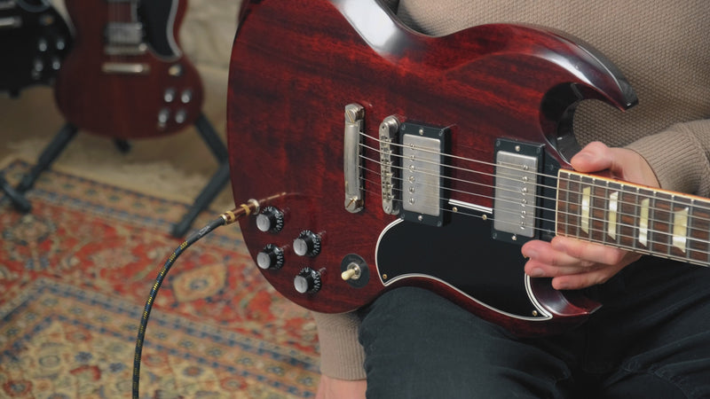 Đàn Guitar Điện Gibson Custom Shop 1961 Les Paul SG Standard Reissue Stop Bar, Cherry Red