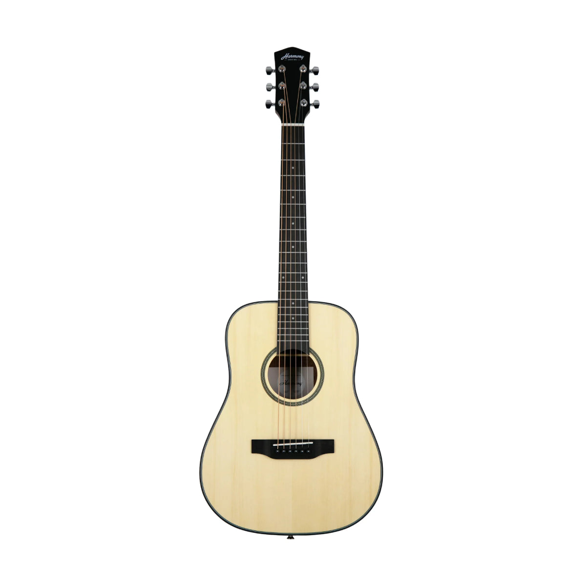 Harmony Foundation Series e-Terra ST Petite Dreadnought Acoustic Guitar w/Bag, Natural Satin
