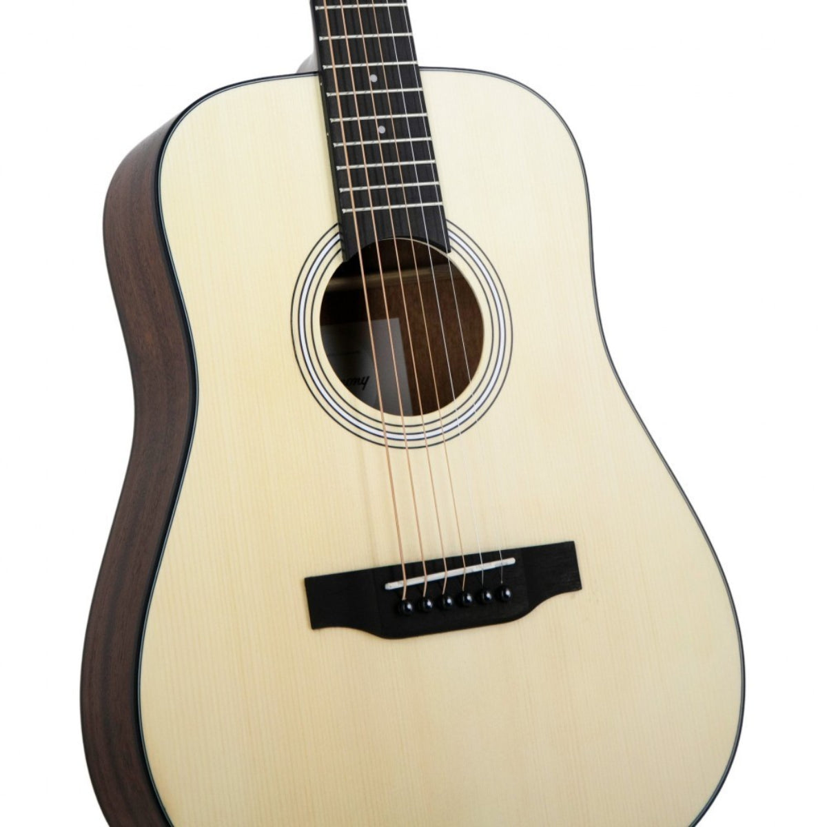 Harmony Foundation Series e-Terra ST Petite Dreadnought Acoustic Guitar w/Bag, Natural Satin
