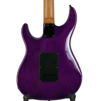 ESP GrassRoots G-SNAPPER-24M-STPR, Maple FB, See Thru Purple w/White Pearl Black
