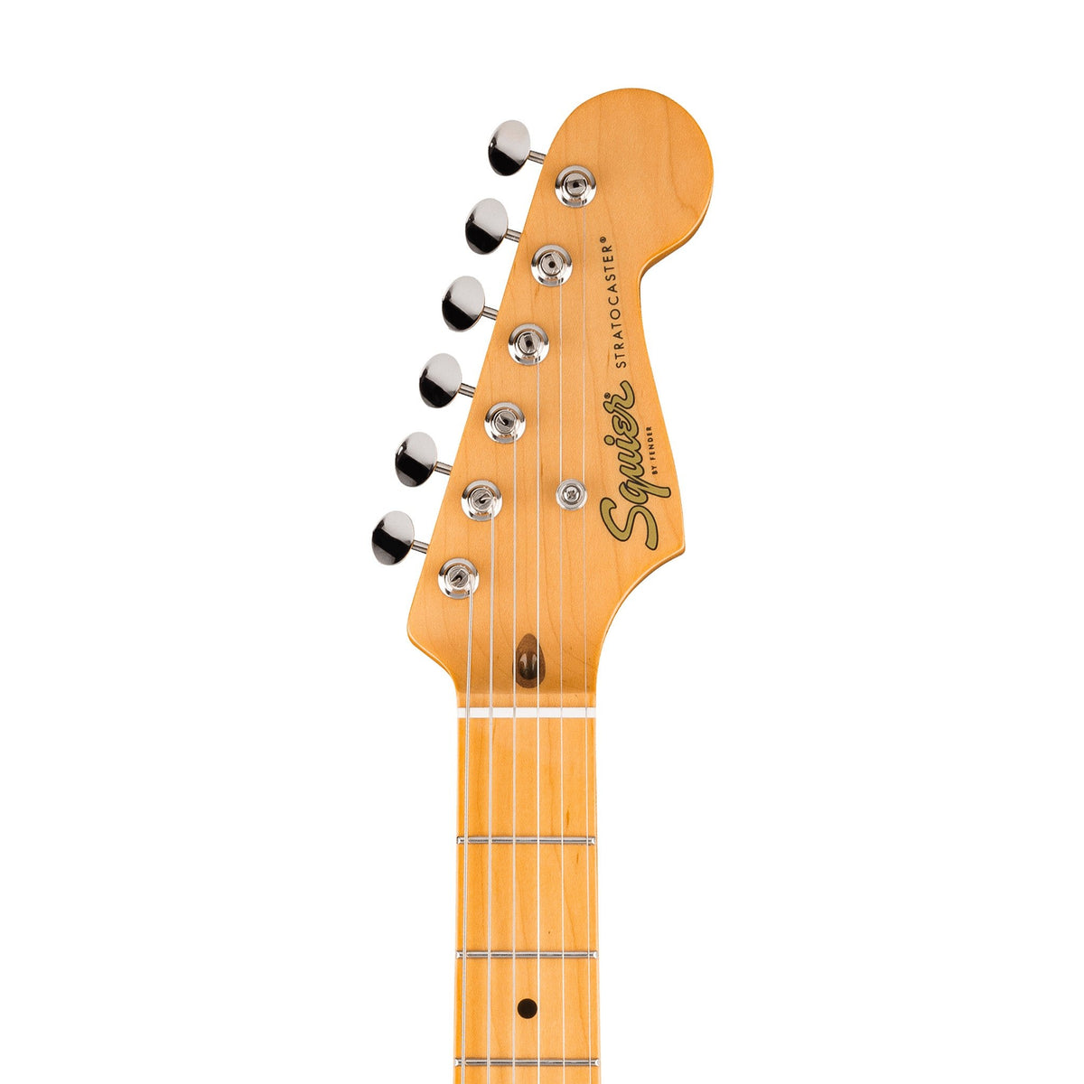 Đàn Guitar Điện Squier Classic Vibe '50s Stratocaster HT màu Shell Pink – đầu đàn mặt trước