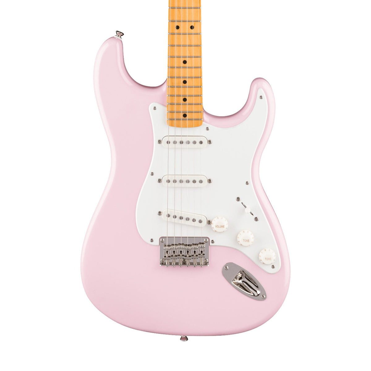 Đàn Guitar Điện Squier Classic Vibe '50s Stratocaster HT màu Shell Pink – thân đàn mặt trước