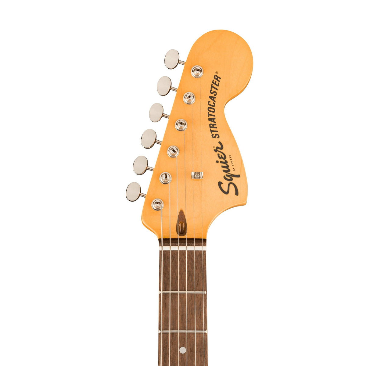 Đàn Guitar Điện Squier Classic Vibe '70s Stratocaster HT HSS màu Mocha – đầu đàn mặt trước