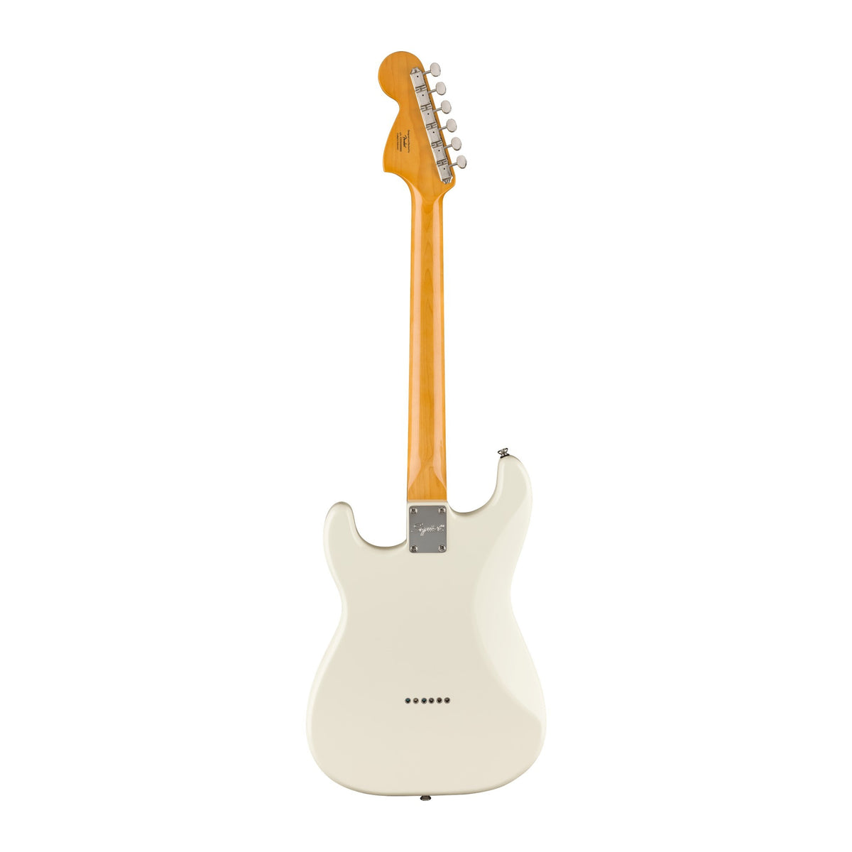 Đàn Guitar Điện Squier Classic Vibe '70s Stratocaster HT HSS màu Olympic White – mặt sau