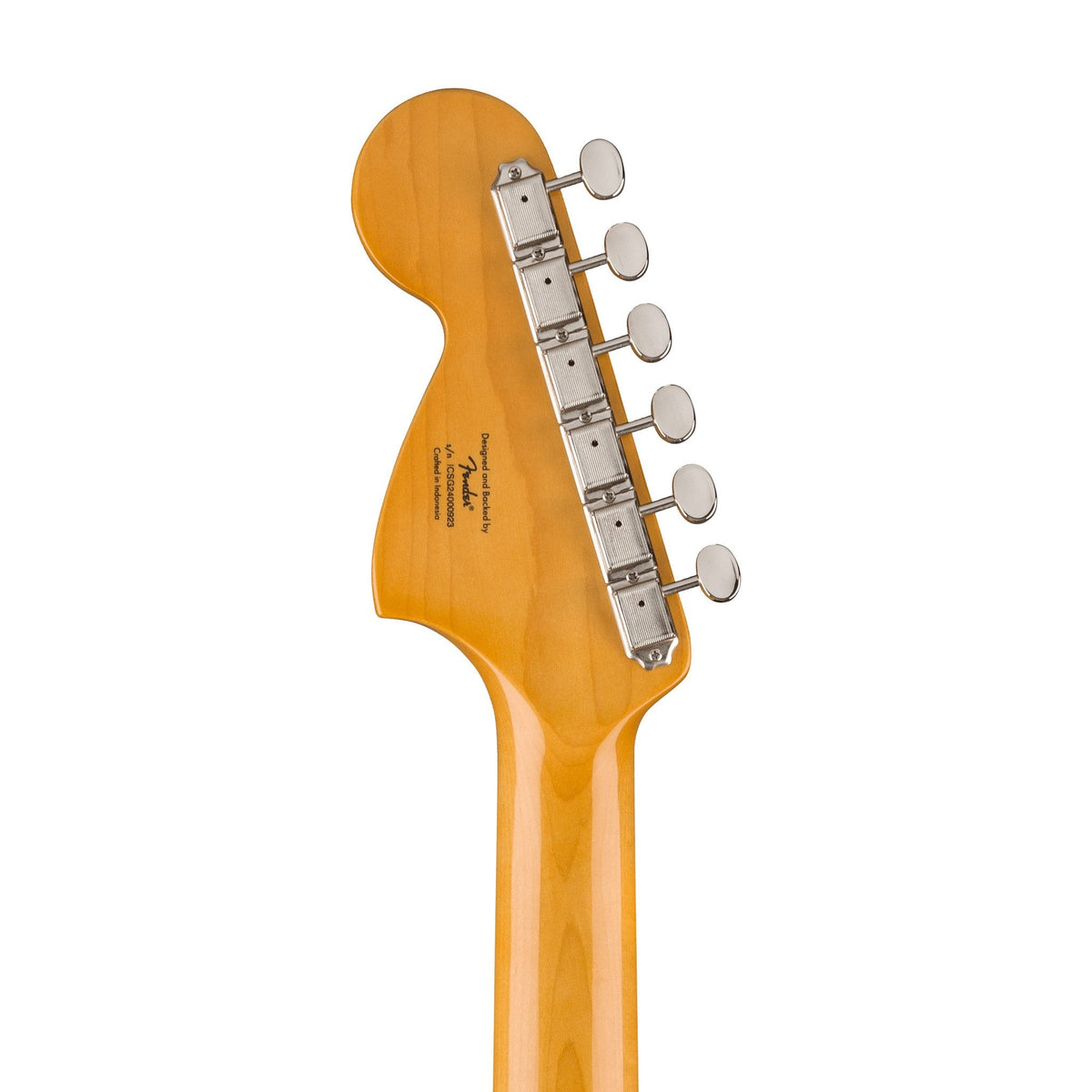 Đàn Guitar Điện Squier Classic Vibe '70s Stratocaster HT HSS màu Olympic White – đầu đàn mặt sau