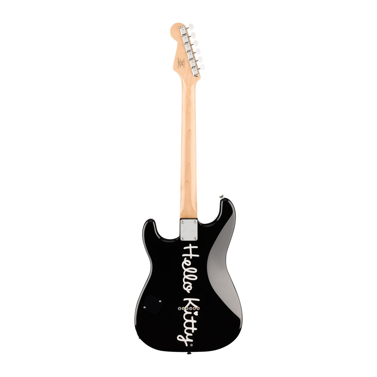 Đàn Guitar Điện Squier Hello Kitty Black Stratocaster màu Black – mặt sau