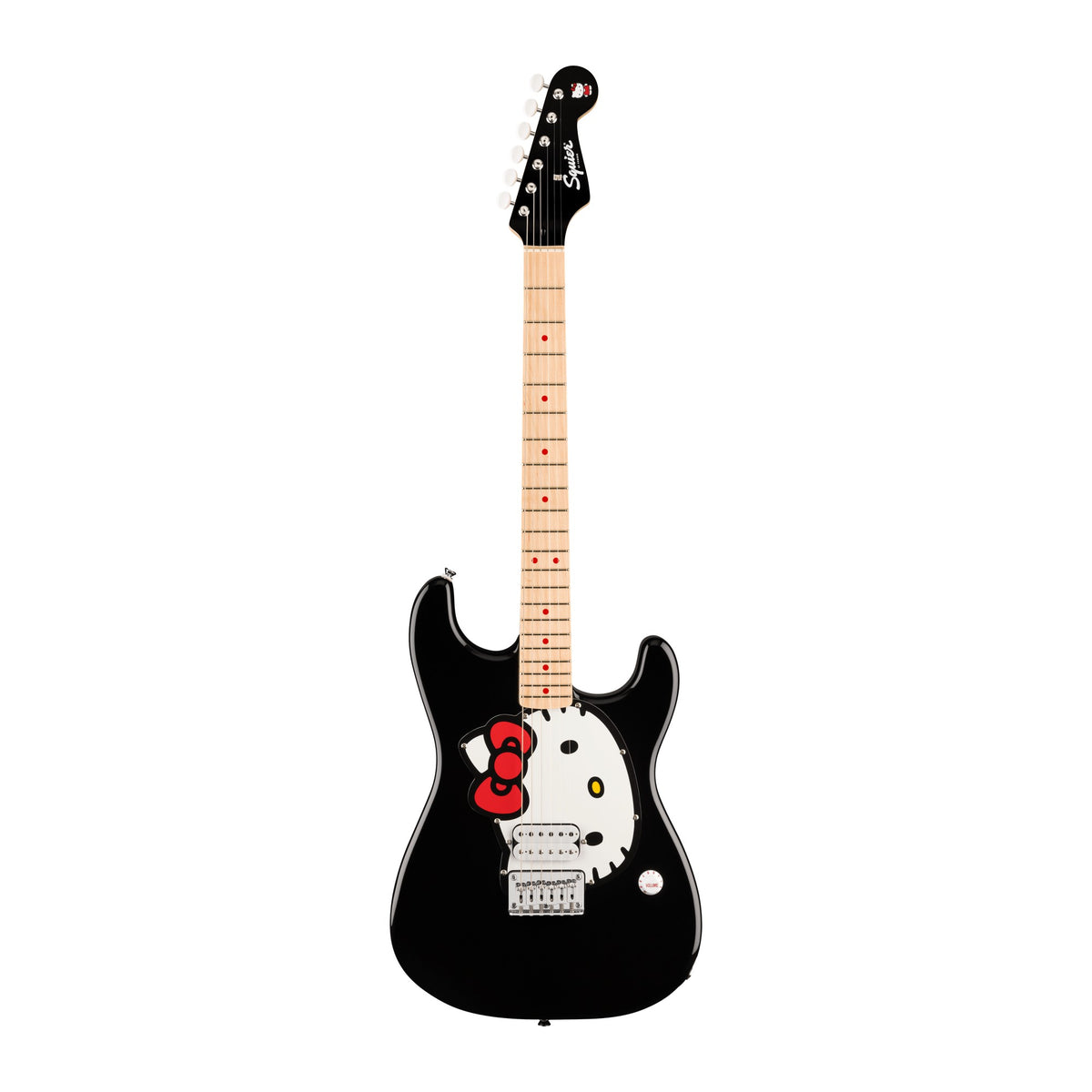 Đàn Guitar Điện Squier Hello Kitty Black Stratocaster màu Black