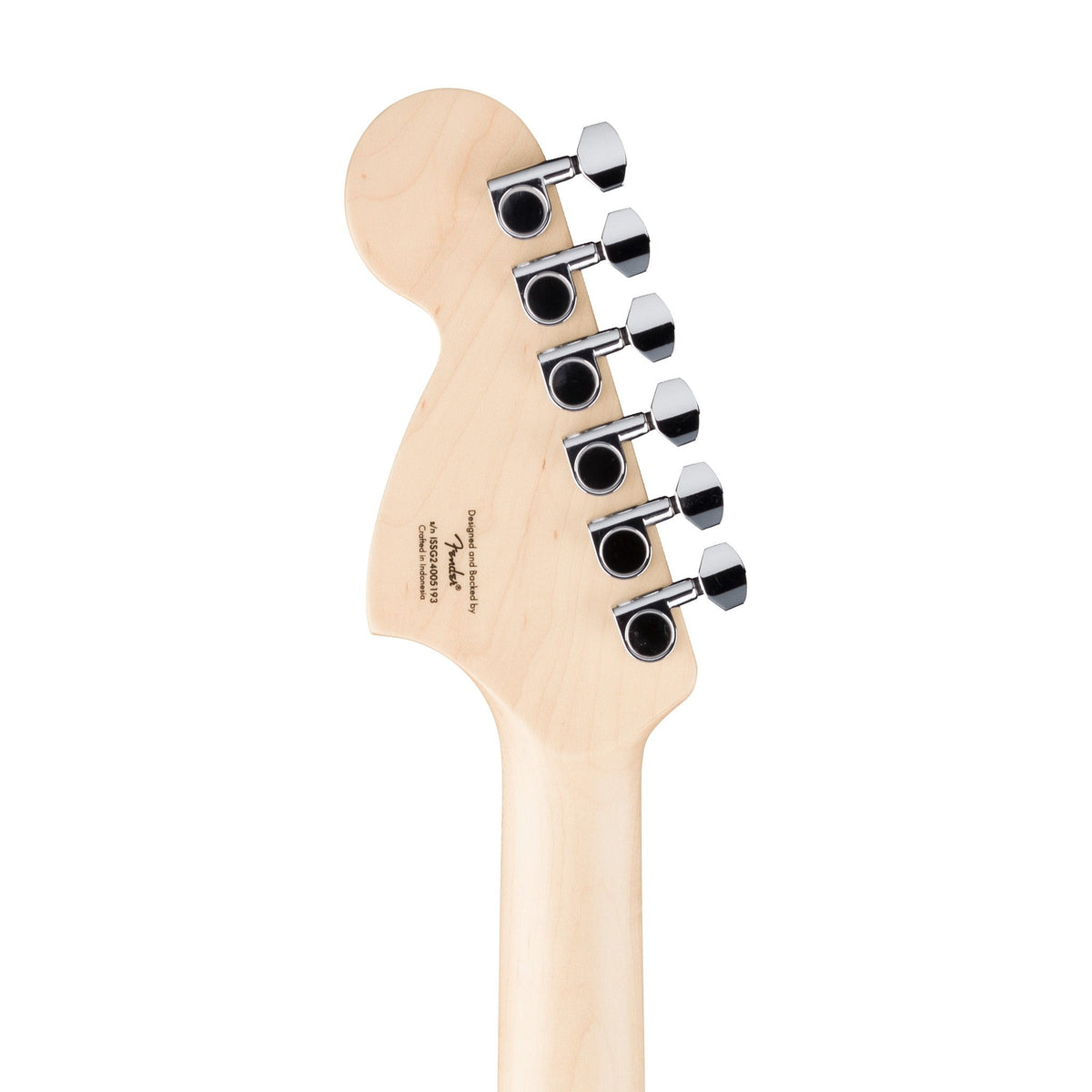 Đàn Guitar Điện Squier Limited Edition Affinity Series Starcaster Deluxe màu Lake Placid Blue – đầu đàn mặt sau